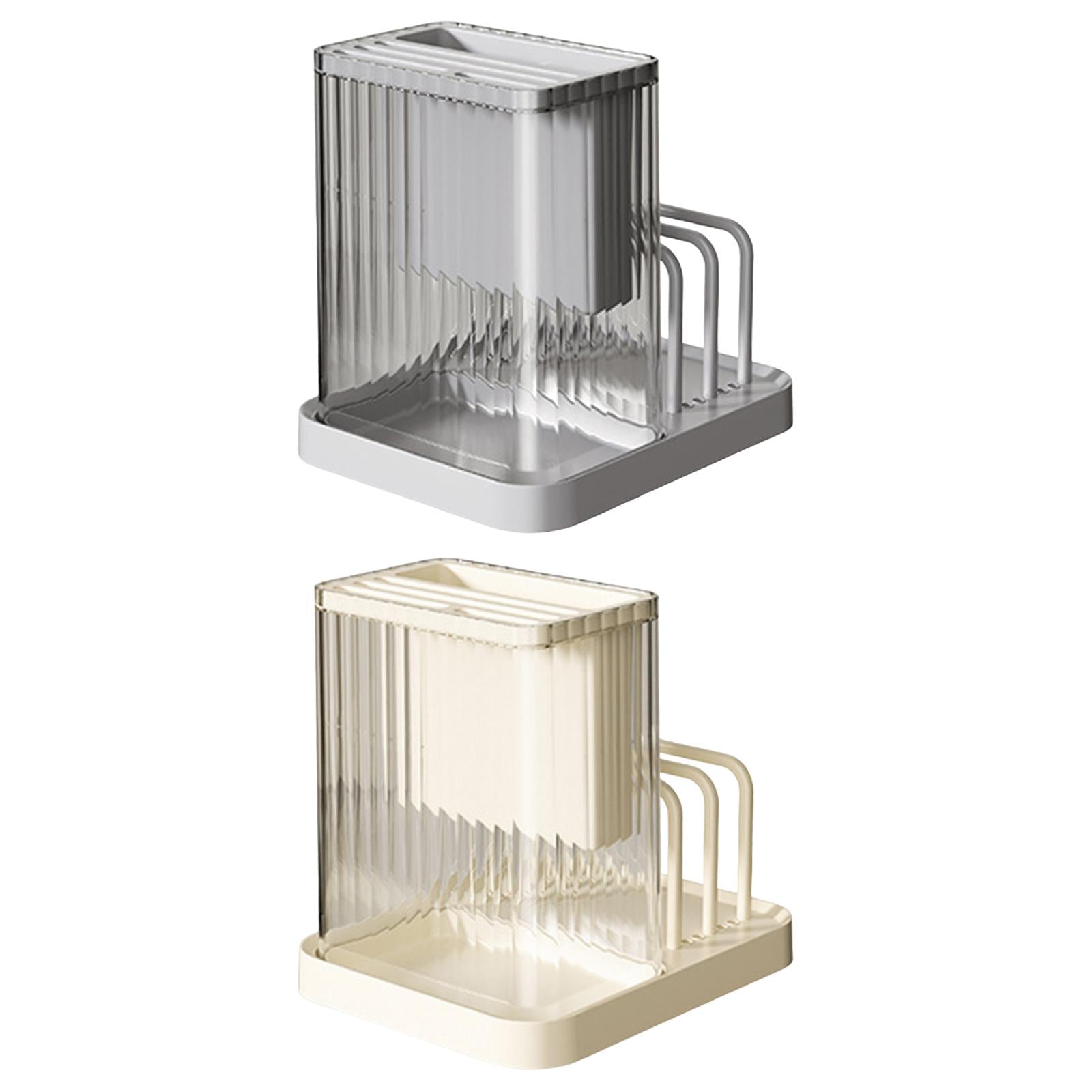 2xPot Lids Organizer,Multipurpose Knives Drying Rack for Cabinet and Kitchen