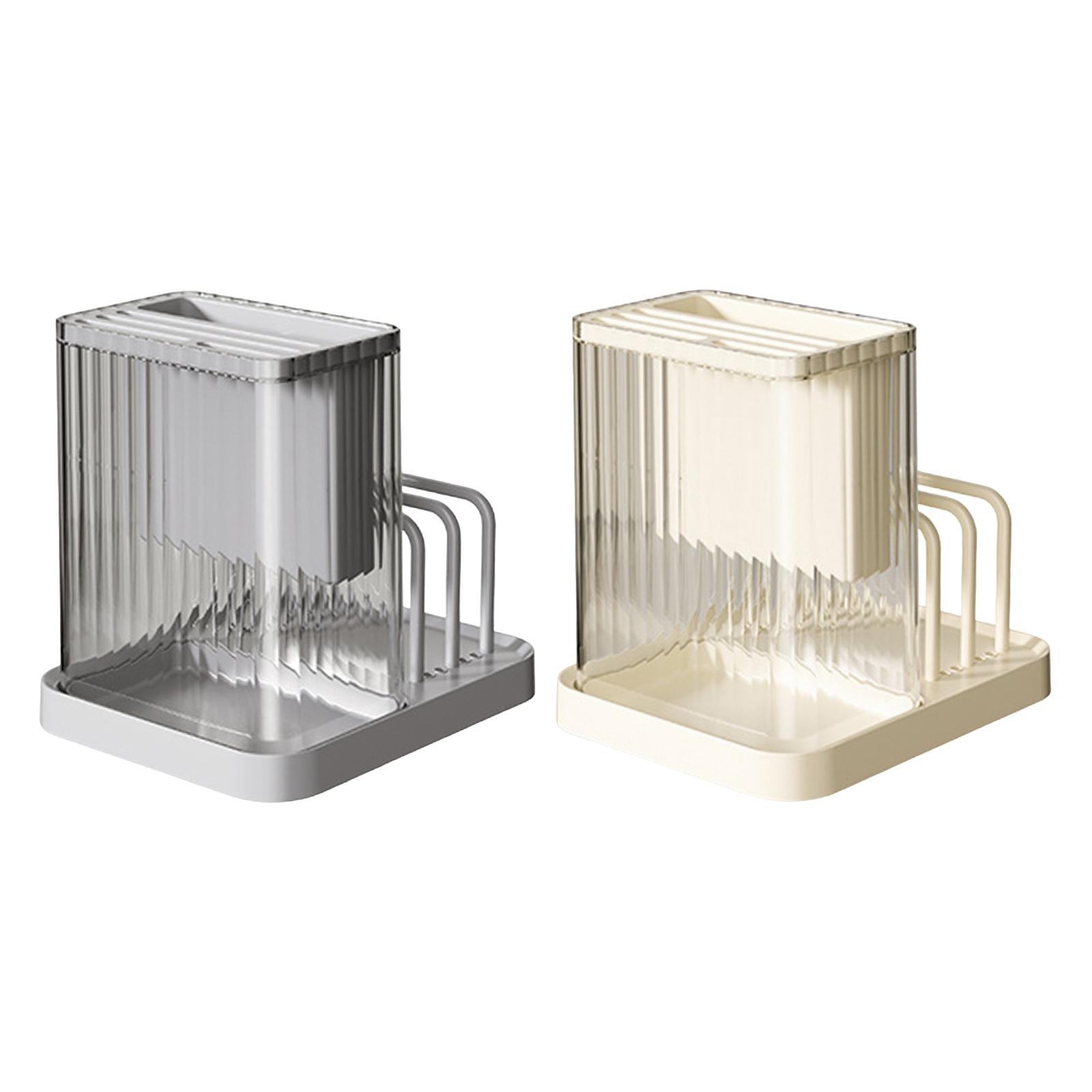 2xPot Lids Organizer,Multipurpose Knives Drying Rack for Cabinet and Kitchen