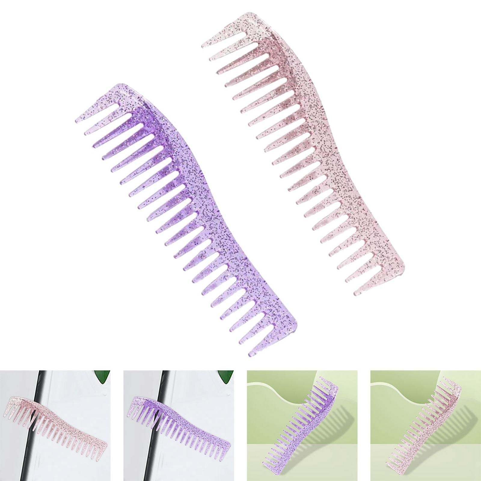 2x Wide Tooth Hair Comb,Large Hair Detangling Comb for Combing Hairstyling