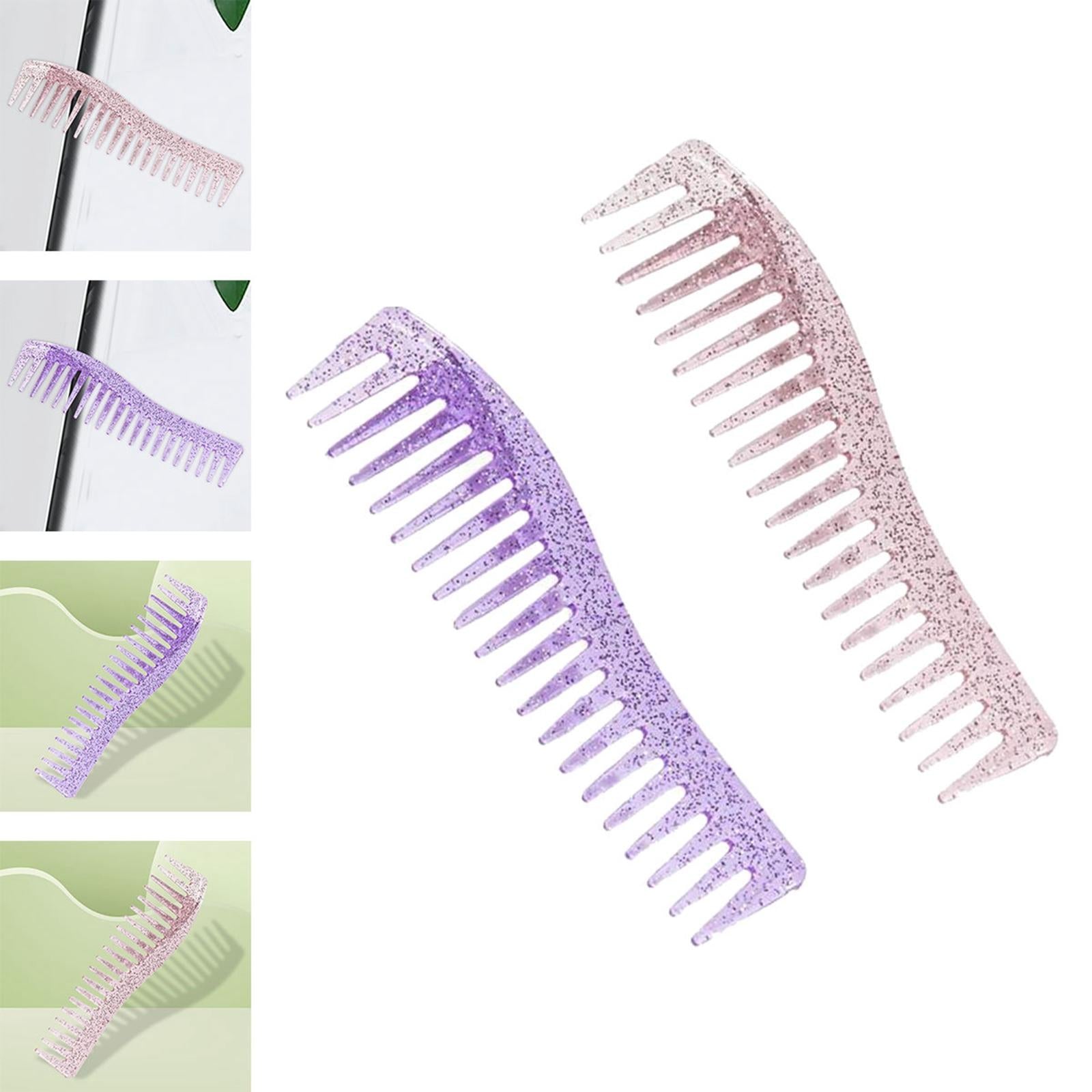 2x Wide Tooth Hair Comb,Large Hair Detangling Comb for Combing Hairstyling