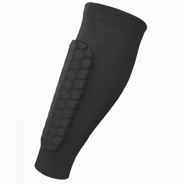 2xSoccer Shin Guards Football Leg Sleeves for Teens Adult Softball Volleyball black L