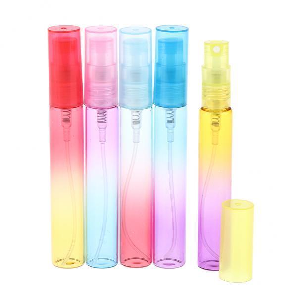 6x5x Empty 4/8mL Refillable Perfume Bottles Pump Spray Tube Glass Vials 10 cm