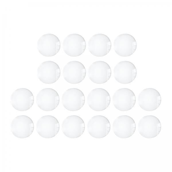 6xHalf Round Flatback for Jewelry Making DIY Crafts Glass Cabochons Dome Tiles 20mm 20pcs