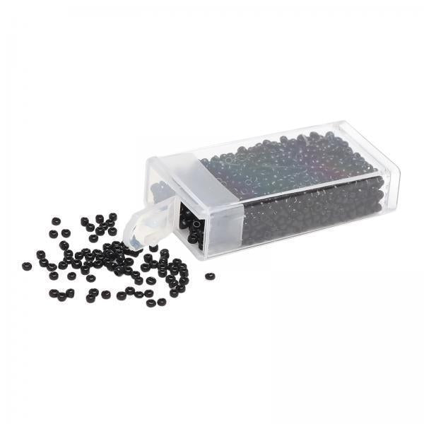 5x1000Pcs Glass Seed Beads Kit 2mm Craft Beads for Crafting DIY Jewelry Making Black
