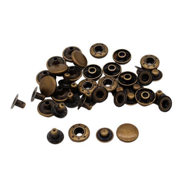 5x10 Sets Snap Fastener Buttons Jeans Popper Press Studs Buttons Accessories 12.5mm