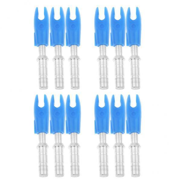 6x12 Pieces Plastic Archery Precision Nocks for ID 4.2mm Arrow Shaft Universal Blue
