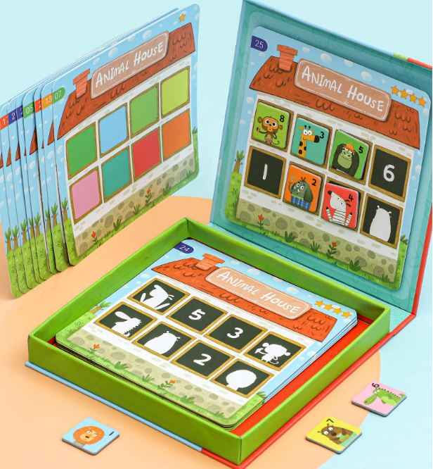 Kids Magnetic Animal Matching Puzzle Game – Shadow Matching Educational Toy