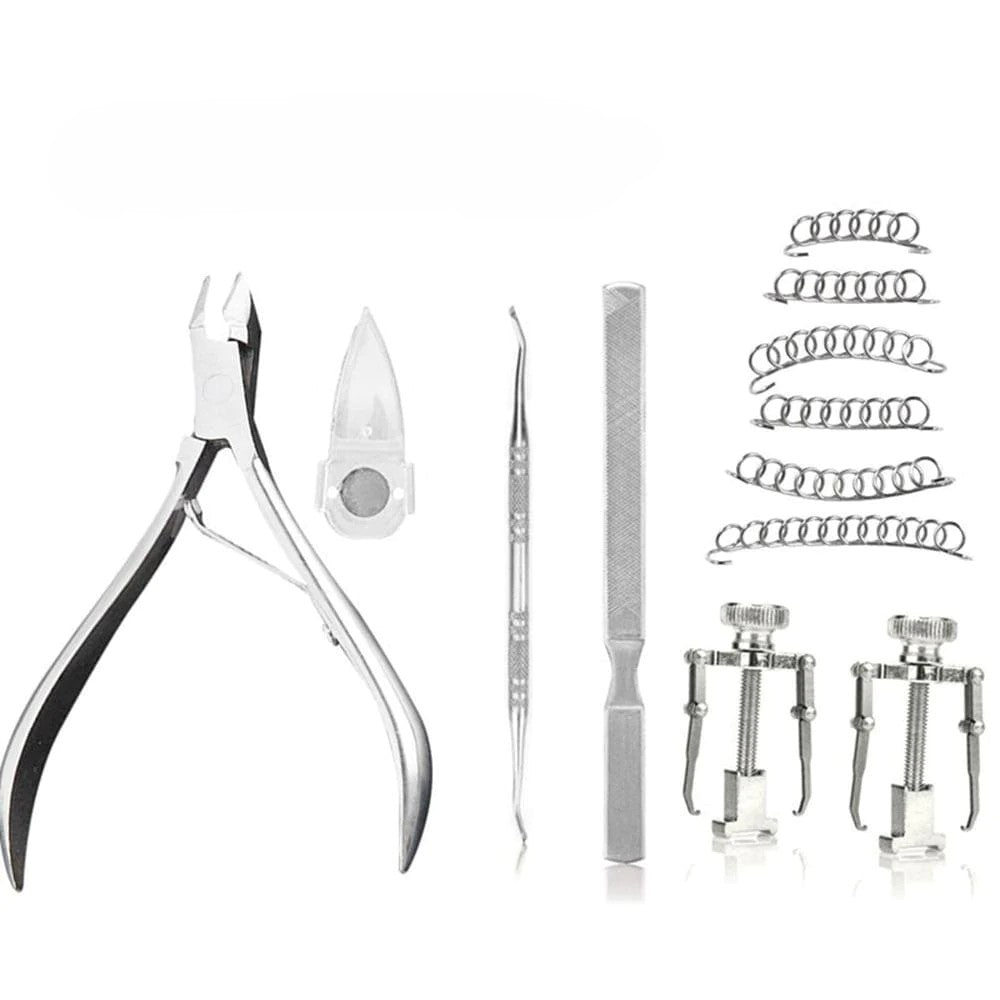 Stainless Steel Toenail Correction Tool Set Ingrown Toenail - 12