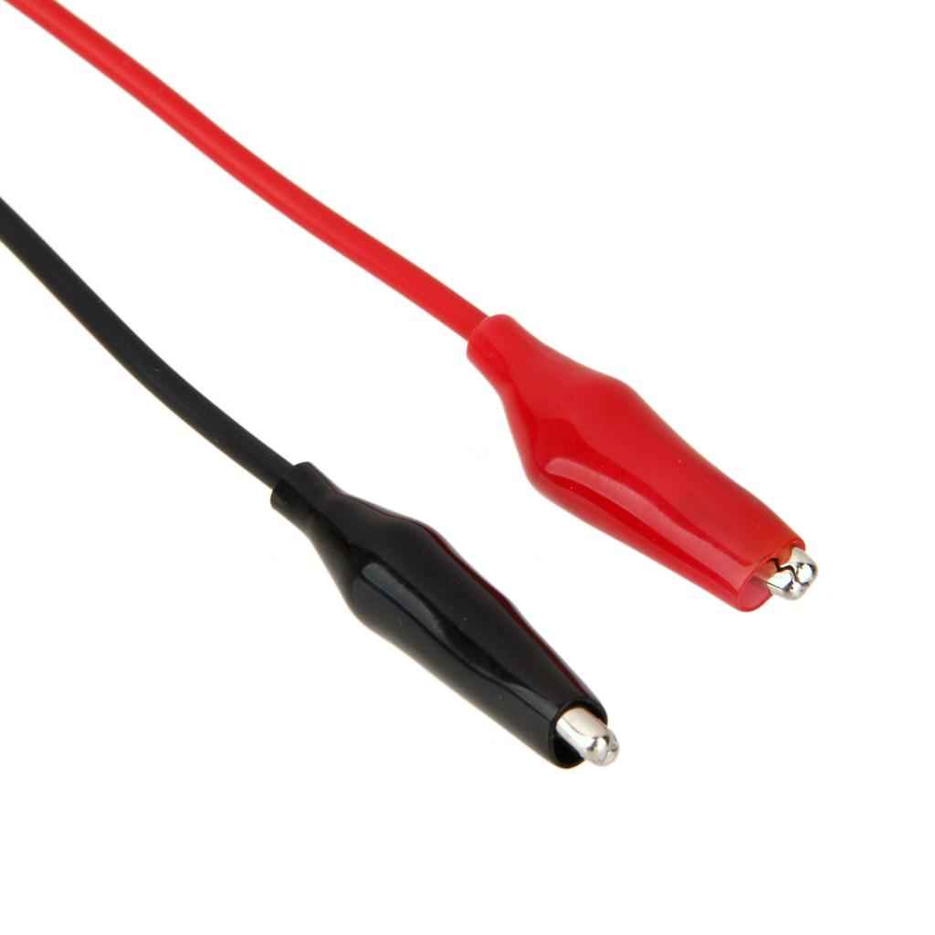 Banana plug to Aligator Clip Test Lead Cable for Tester Multimeter Red+Black