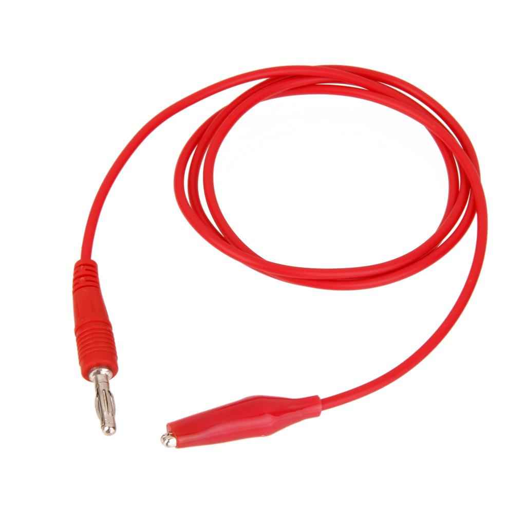 Banana plug to Aligator Clip Test Lead Cable for Tester Multimeter Red+Black