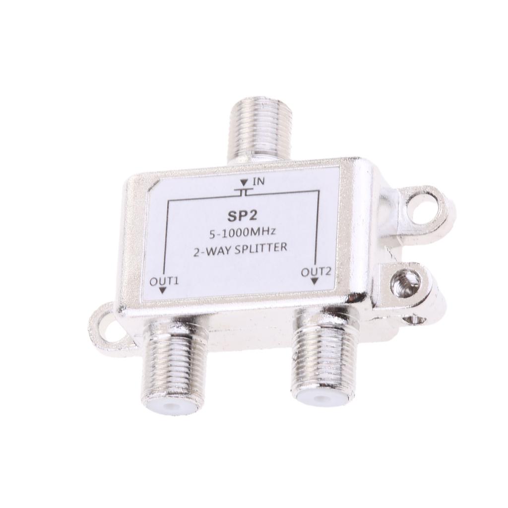 2x2 Way Splitter 5-1000MHz Signal CATV Splitter TV Antenna Coaxial HDTV