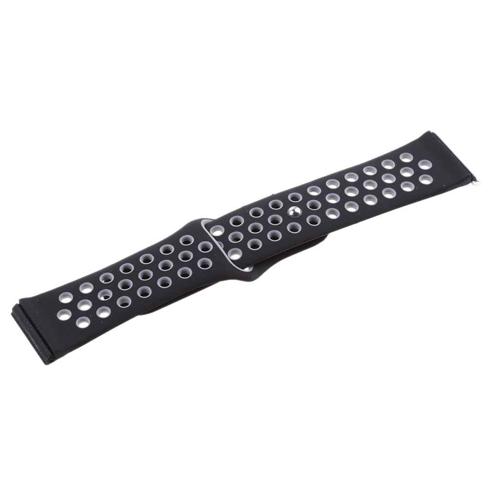 23mm Silicone Bracelet Strap Wrist Watchband For Fitbit Blaze Black/Gray