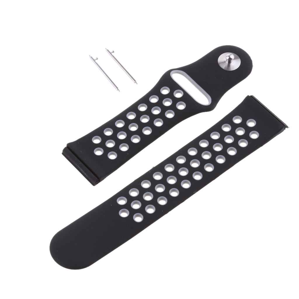 23mm Silicone Bracelet Strap Wrist Watchband For Fitbit Blaze Black/Gray