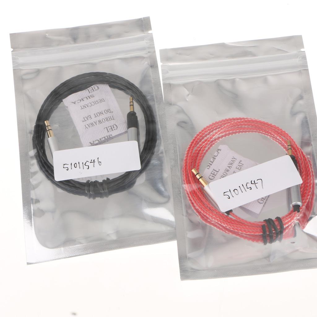 1.2m Upgrade Cable For Audio Technica ATH M50x M40x M70x Headphone red