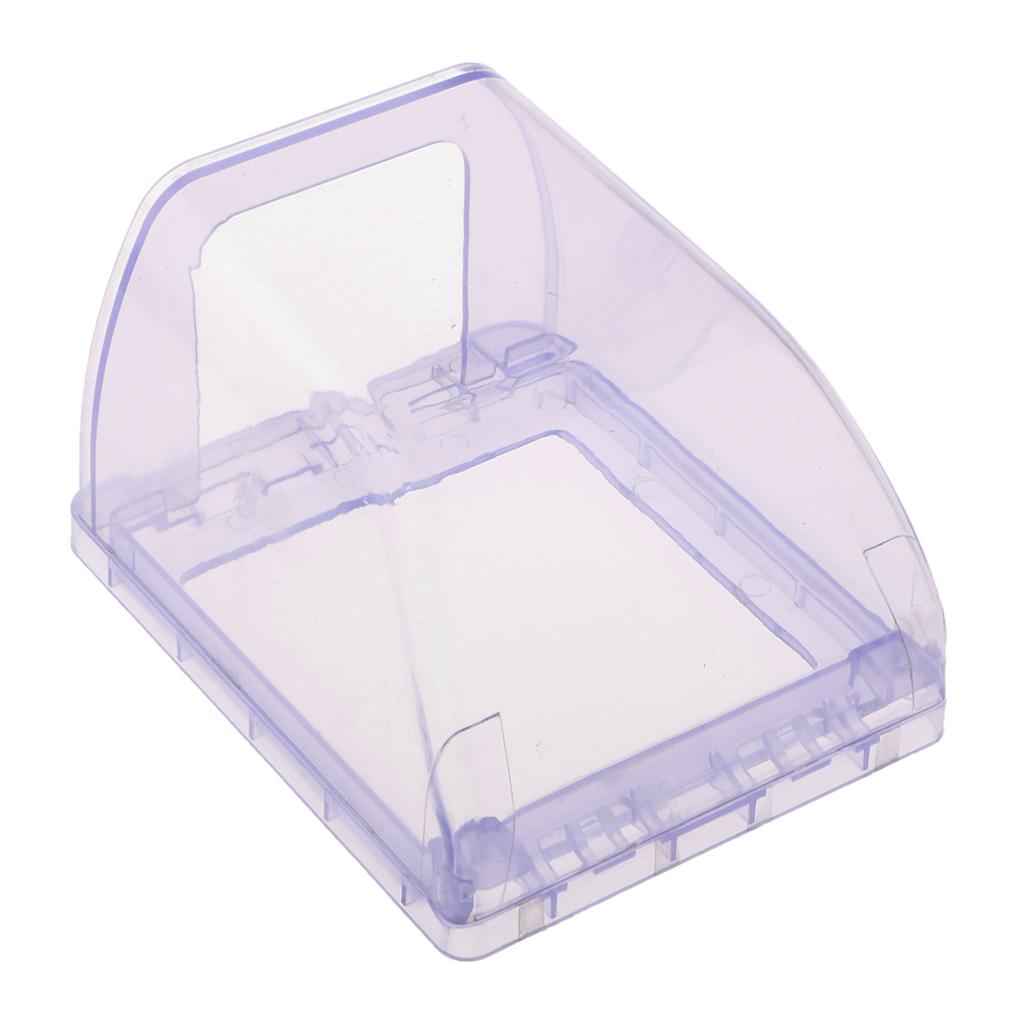 Home-Mounted Switching Power Supply Panel,Waterproof Socket Flip Waterproof Enclosure Box for Big plug Blue
