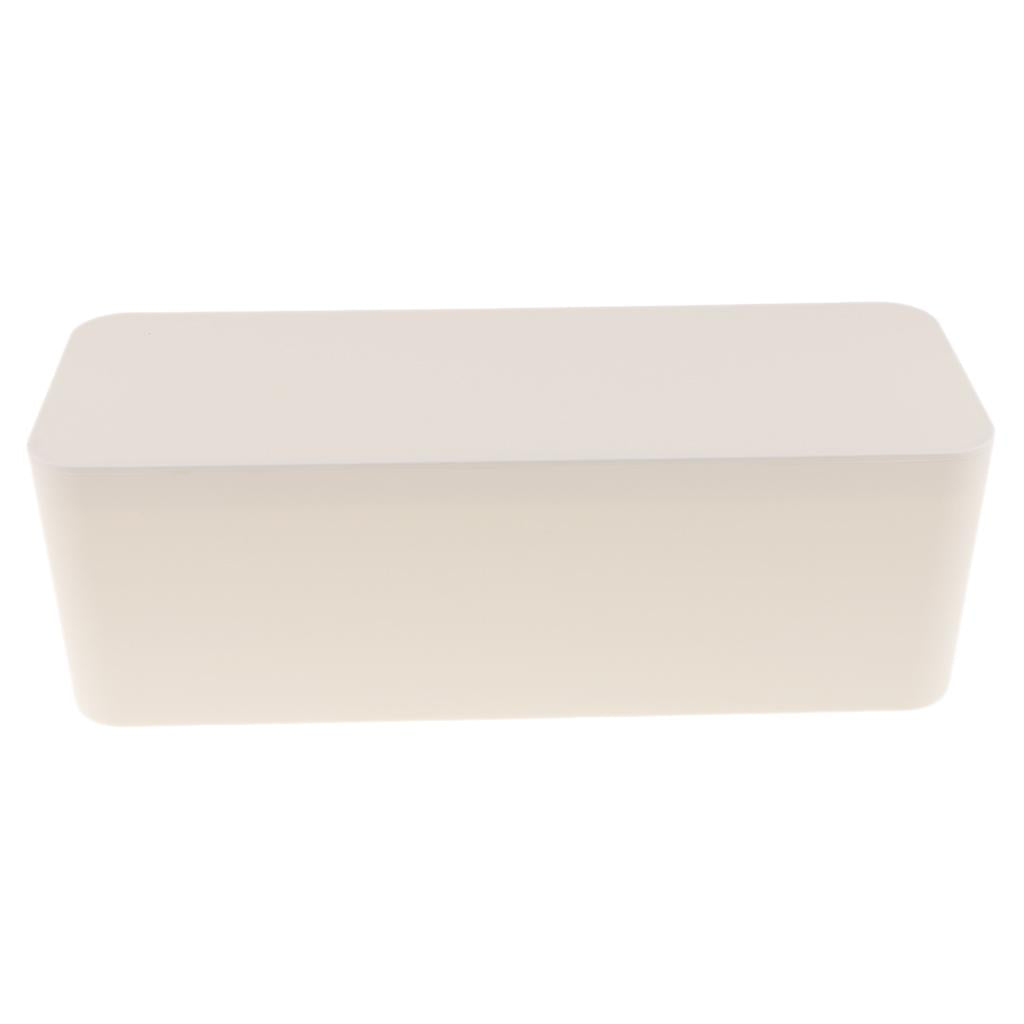 Cable Management Box Cord Organizer 16 Cover Conceal Hide Wire Plug White"