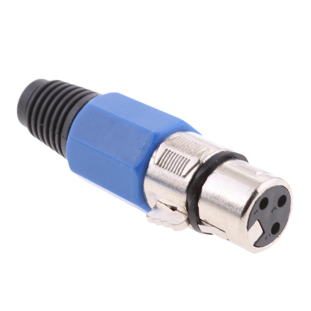 5PCS Speaker Cable XLR Female Connector End for Mic Audio Loudspeaker