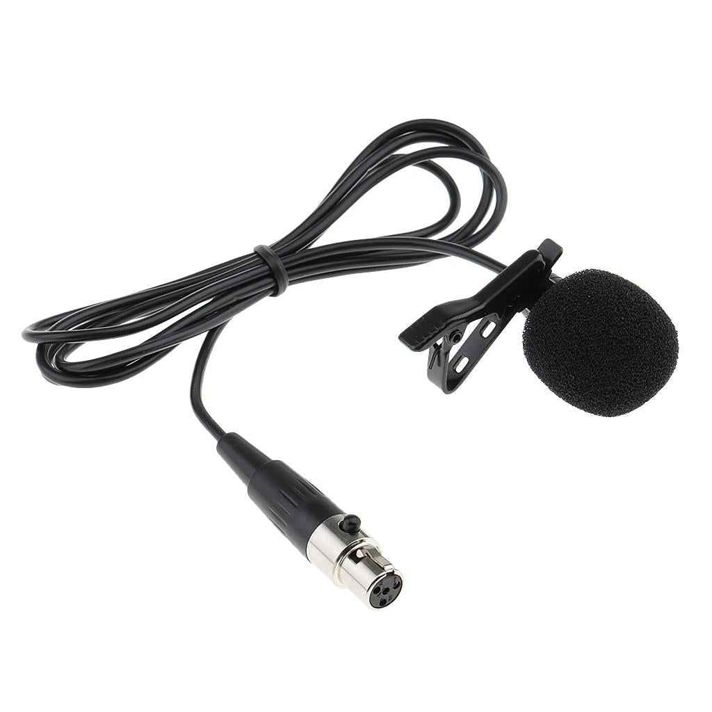 Lavalier Lapel Tie Clip-on Vacuum Tube Microphone XLR 4Pin