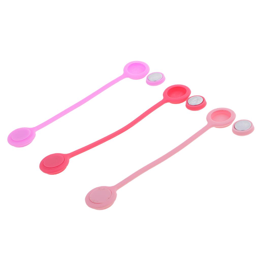 3Pieces Magnetic Earphone Cable Winders Wrap Corder Organzier String Tidy B