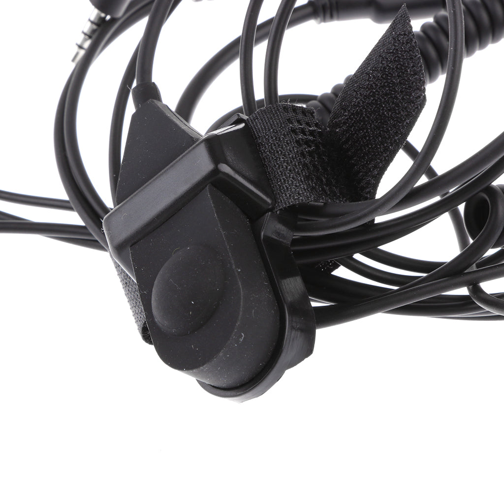 3.5mm Motorcycle Bike Helmet Headset Earphone with Mic Volume Control Black