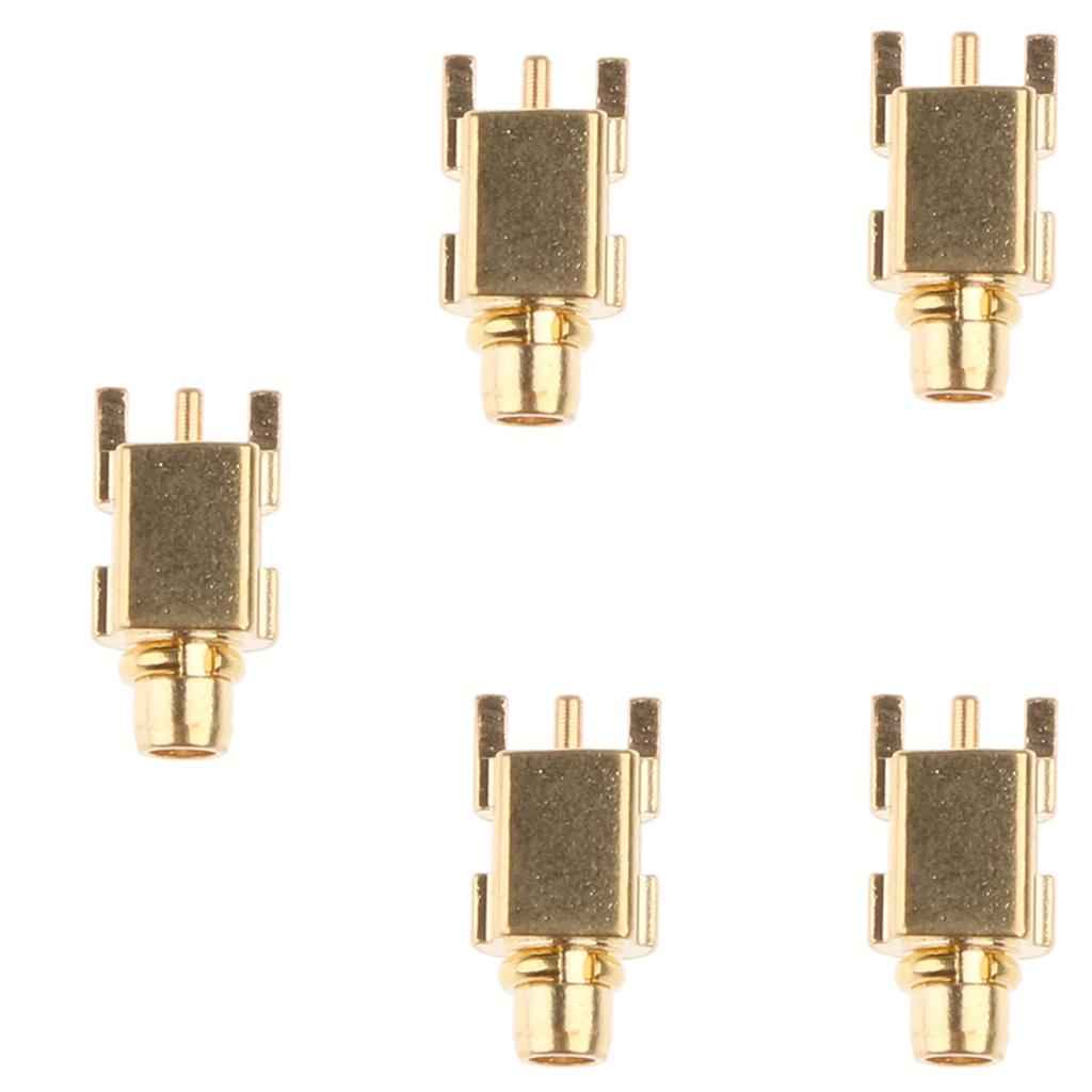 5 Pieces Pure Copper MMCX Male Socket Headset Cord Repair for Shure SE215