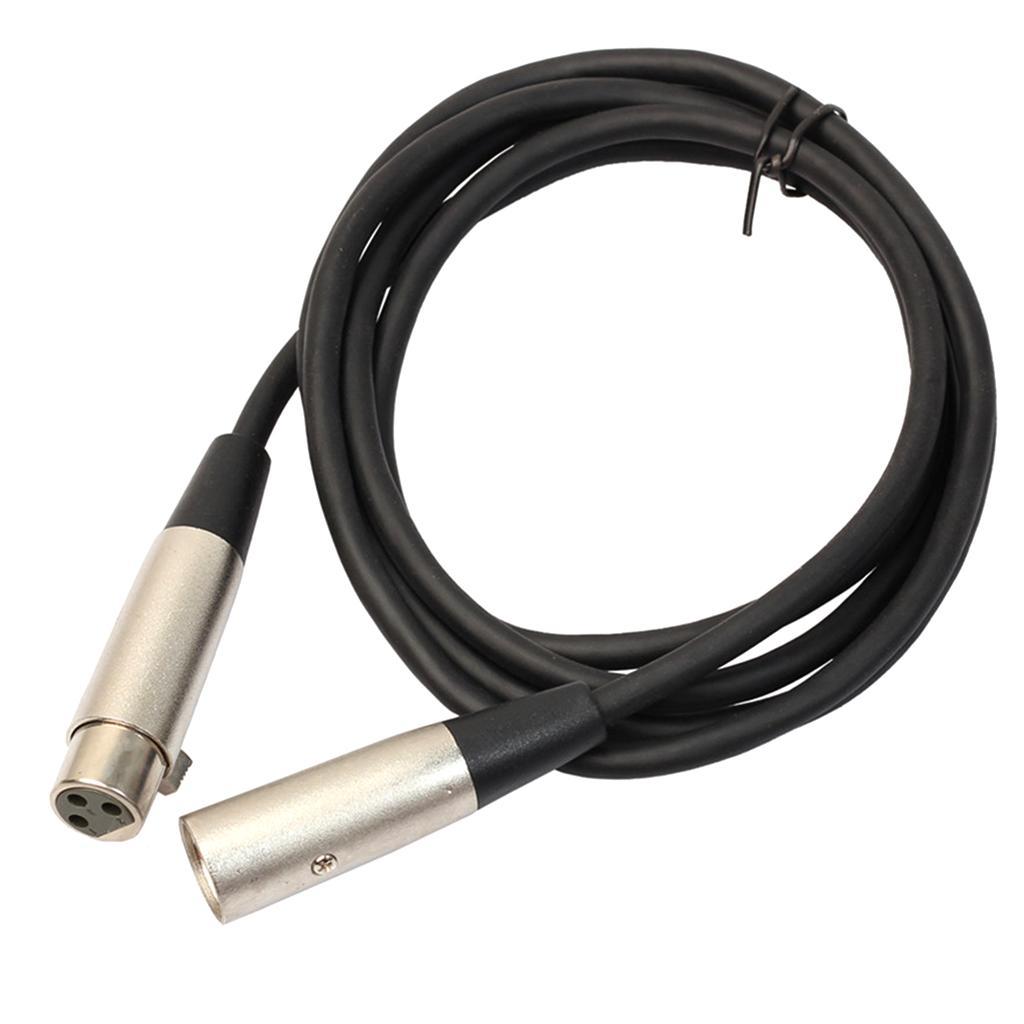 3Pin Jack XLR Cable Male to Female M/F Audio Lead For Microphone Mixer 1.8m