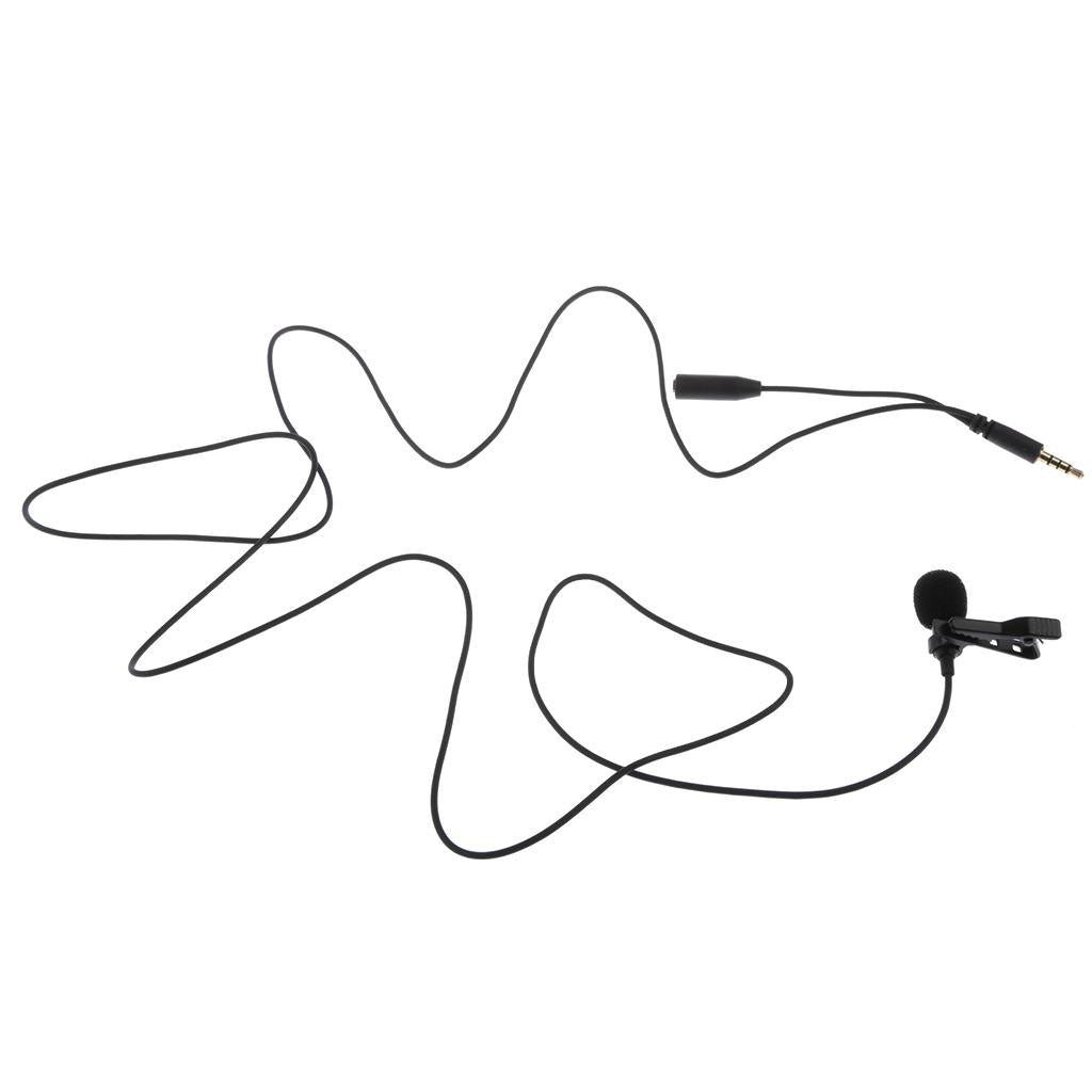 3.5mm Lapel Clip-on Omnidirectional Condenser Microphone with a Connector