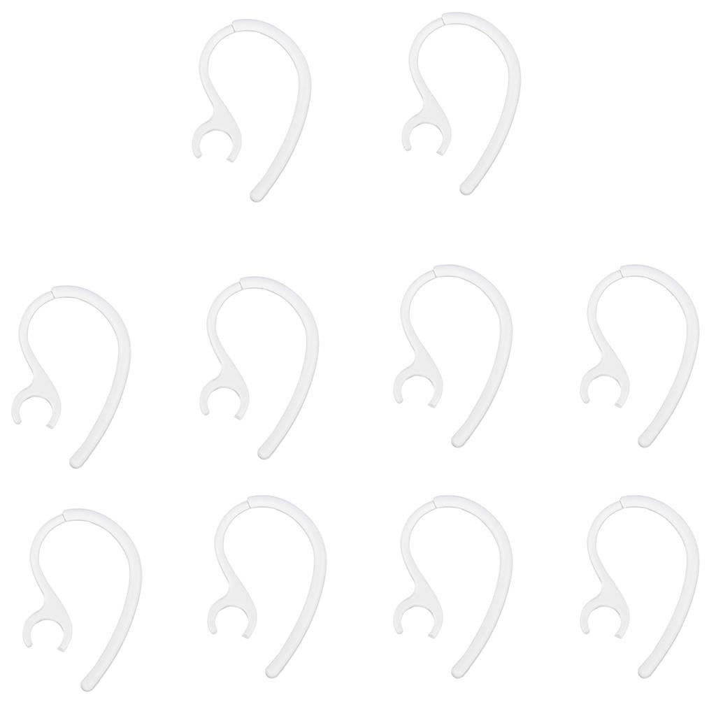 2x10 Pieces Ear Hooks Loop Clip Replacement for Bluetooth Headset 7.8mm B Clear
