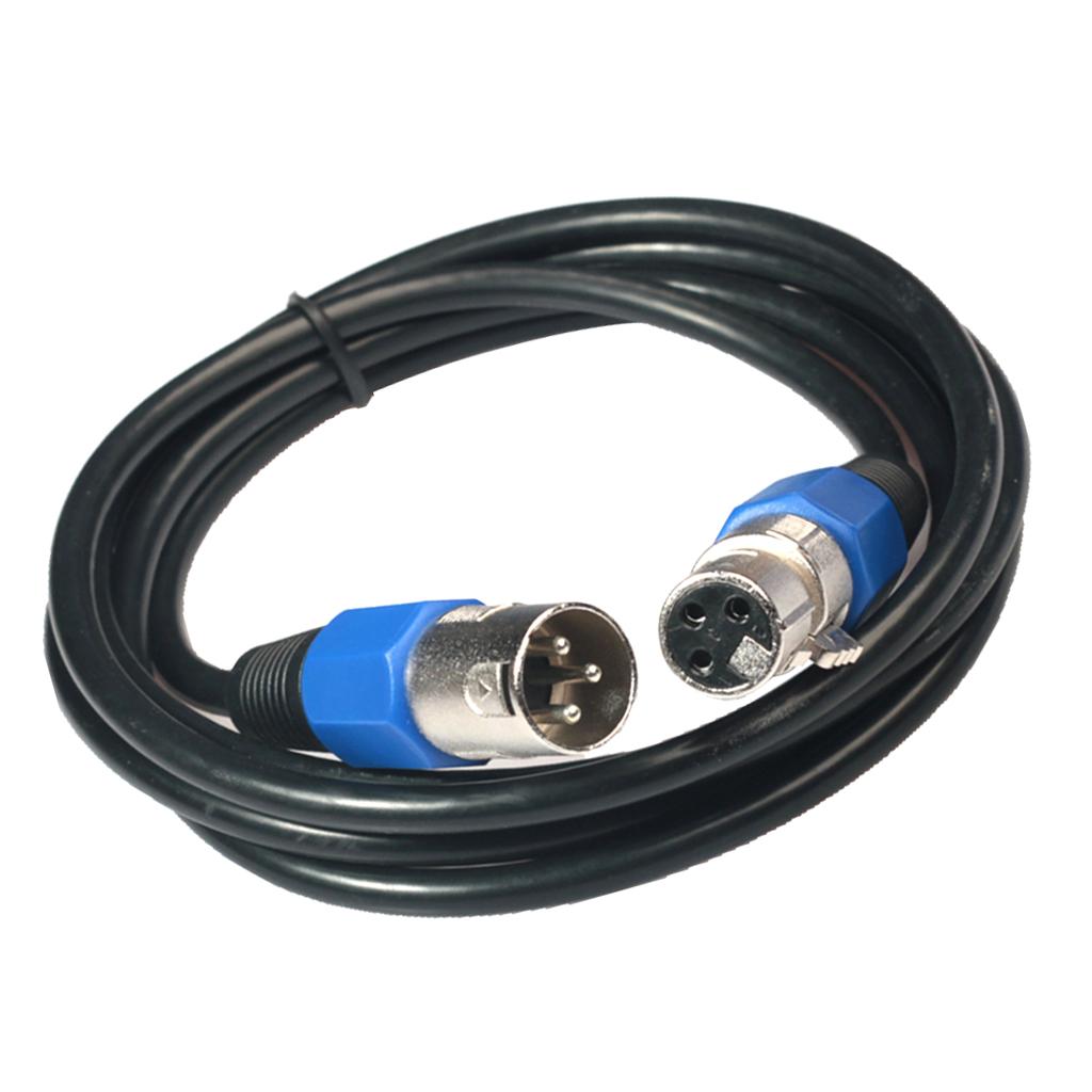 6Ft XLR 3-Pin Male to Female Microphone Audio Mic Shielded Cord Cable Lead