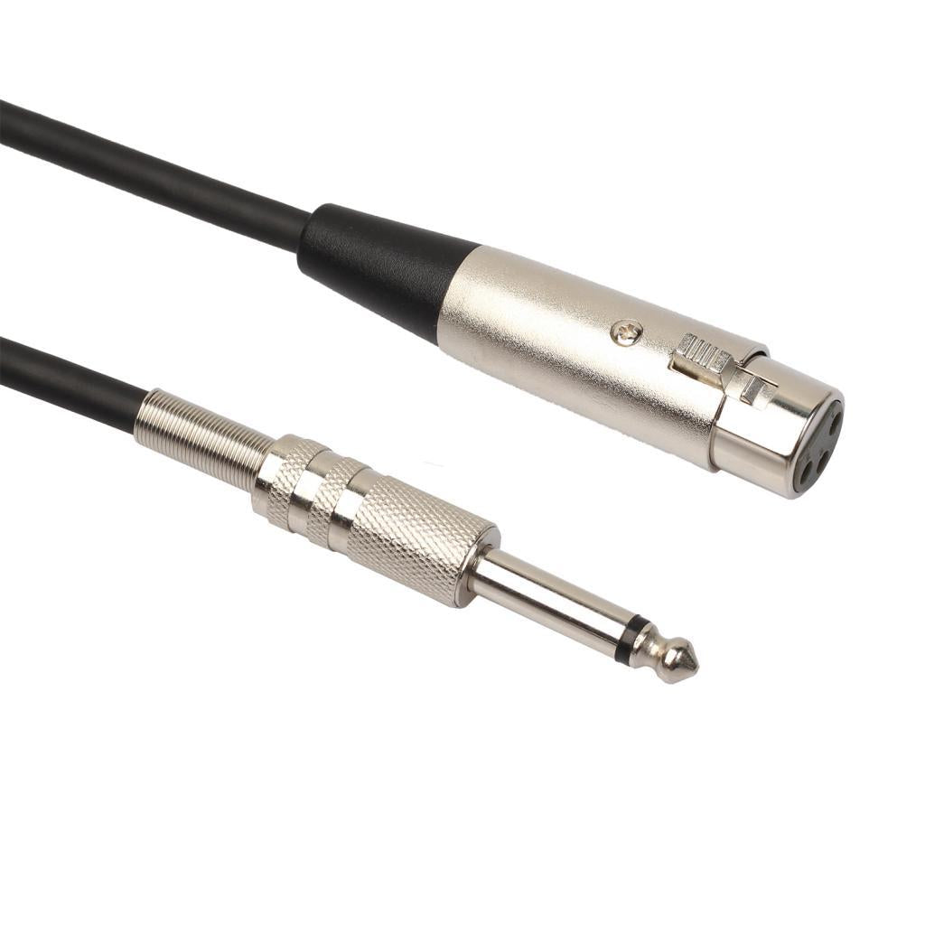 1/4 TRS Audio Male to 3-pin XLR Female Cord for Musical Instrument Parts