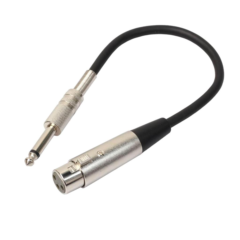 1/4 TRS Audio Male to 3-pin XLR Female Cord for Musical Instrument Parts