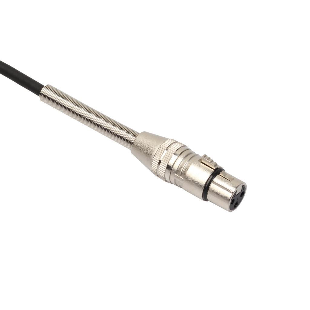 3 Pin XLR Female Jack 1/4 6.35mm Male Plug Stereo Microphone Cable Adapter"
