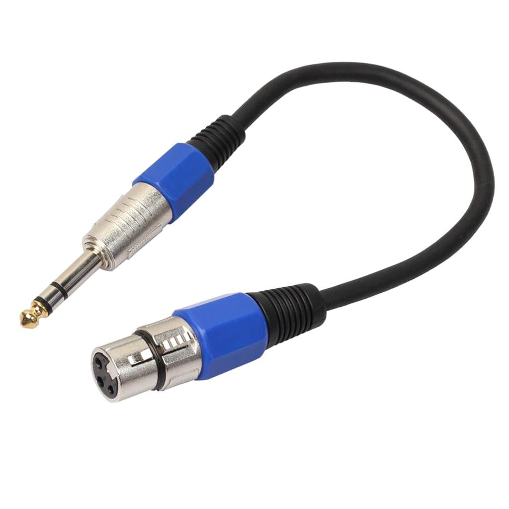 6.35 Stereo Audio Male to 3-pin XLR Female Cord for Musical Instrument Parts