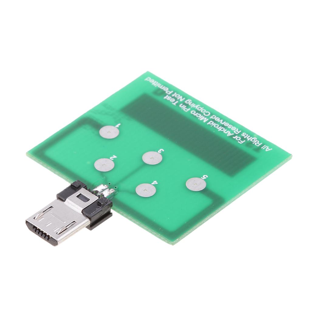 2 X Micro USB 5 Pin PCB Board for Android Battery Charging Dock Flex Test