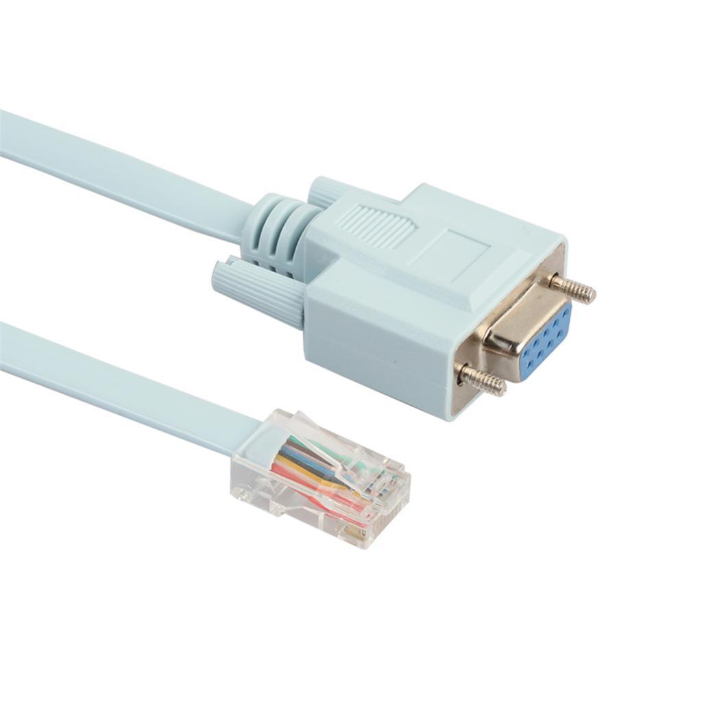 1.5m/5ft for Cisco DB9 Female to Male Console Rollover Cable 72-3383-01