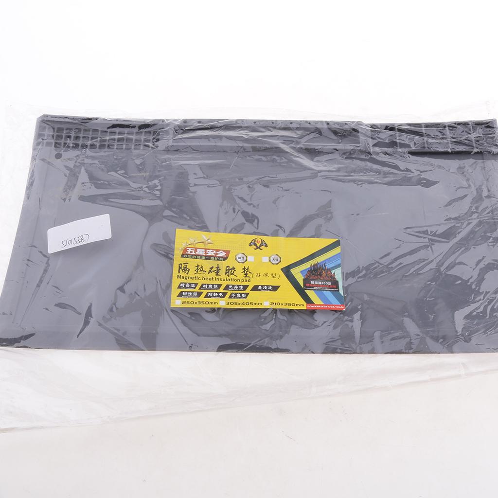 Cellphone Repair Mat Magnetic Heat Insulation Silicone Pad Platform Grey