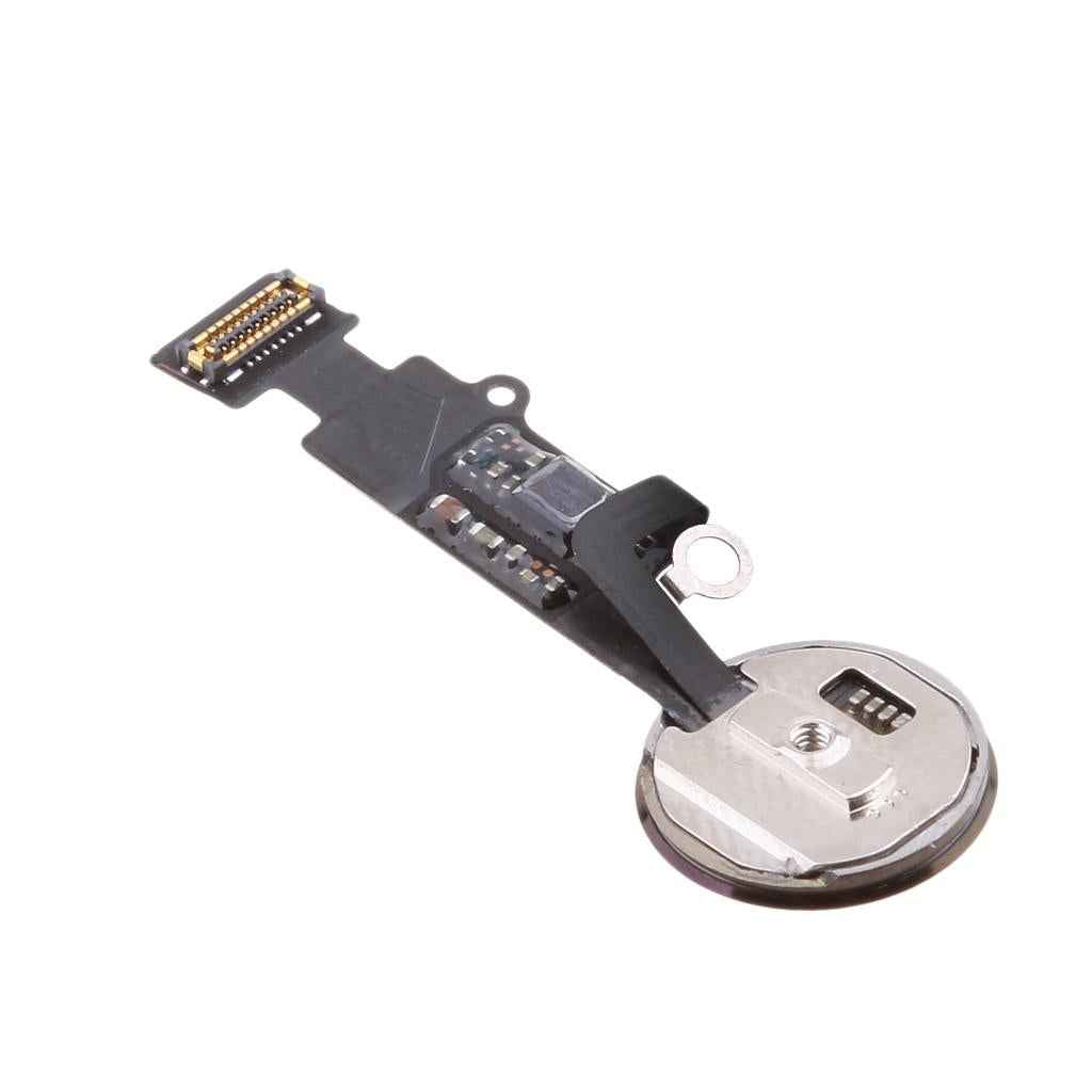 Replacement Home Menu Button for iPhone 8 / 8 Plus with Flex Cable Touch ID Sensor Main Key Assembly, Black
