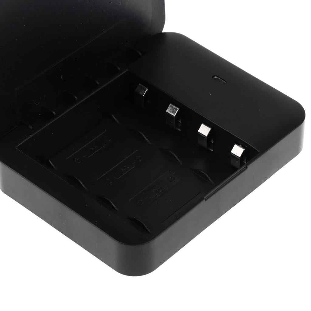 Universal 4x AA Battery USB Travel Emergency Charger For Phones MP3 Black