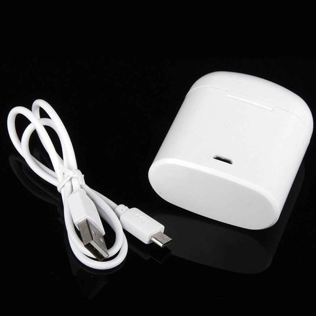 TWS i7 Wireless Bluetooth 4.1 HeadPhones Stereo Earbud W/ Charger Box White