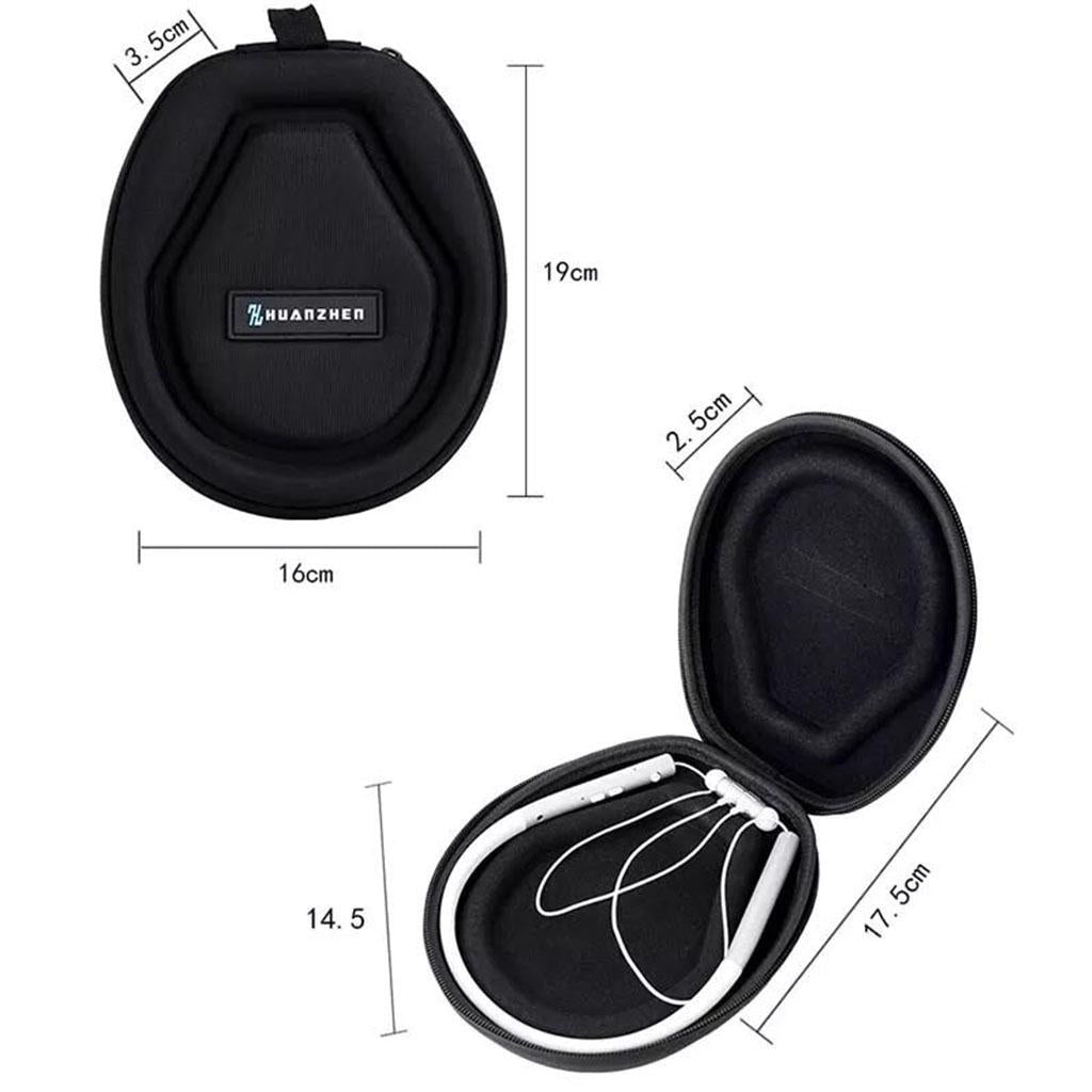 Black EVA Carrying Hard Case for Samsung Sony bluetooth headset Protective