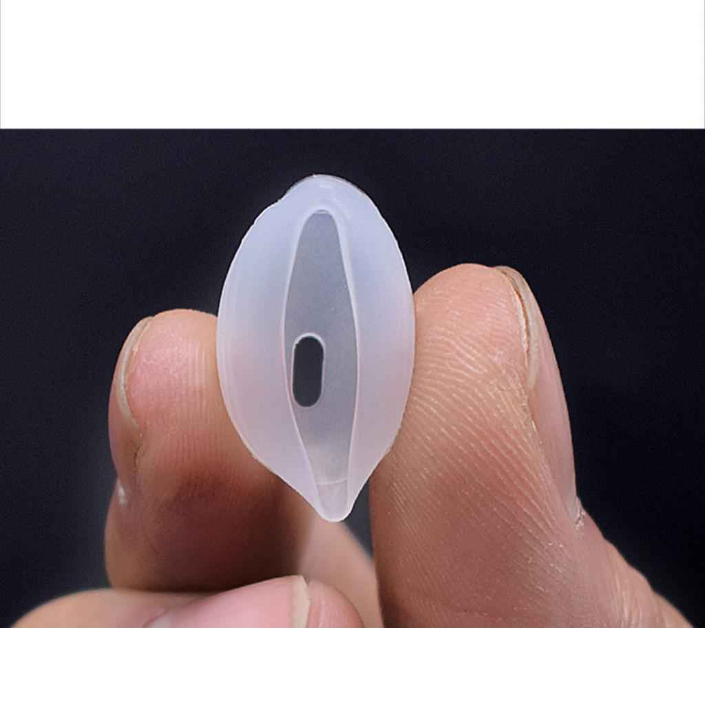 1Pair Silica Gel Ear Tips Earbuds Cover For Apple Airpods Left + Right White
