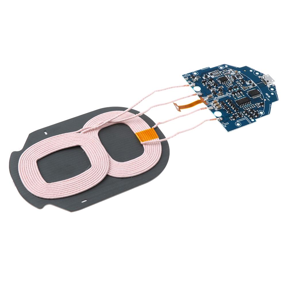 10W Wireless Charger PCBA Circuit Board 2 Coil Wireless Charging Pad DIY