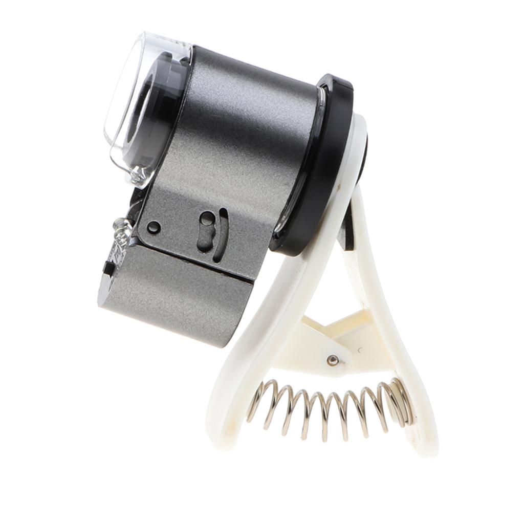 65 X Zoom Phone Camera Optical LED Clip Magnifier Microscope Micro Lens