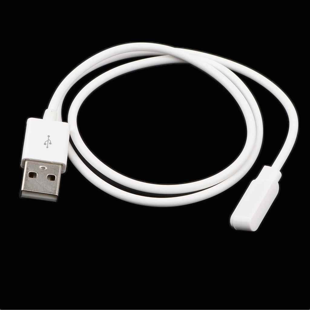 USB 2.0 To 4 PIN Magnetic Cable Charger Cord For Smart Watch Bracelet White