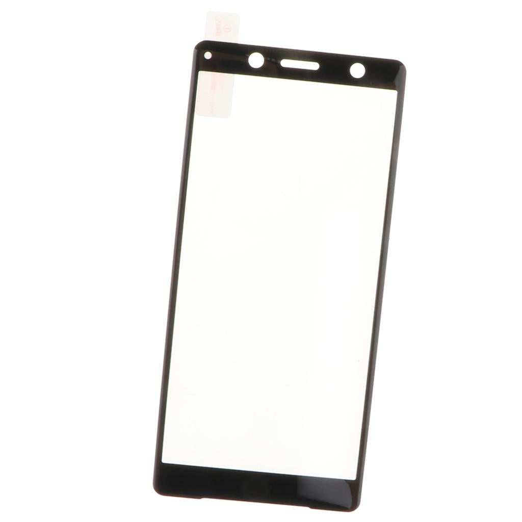 2xFull Cover 3D Curve Protective Film Screen Guard for Sony XZ2 Compact black