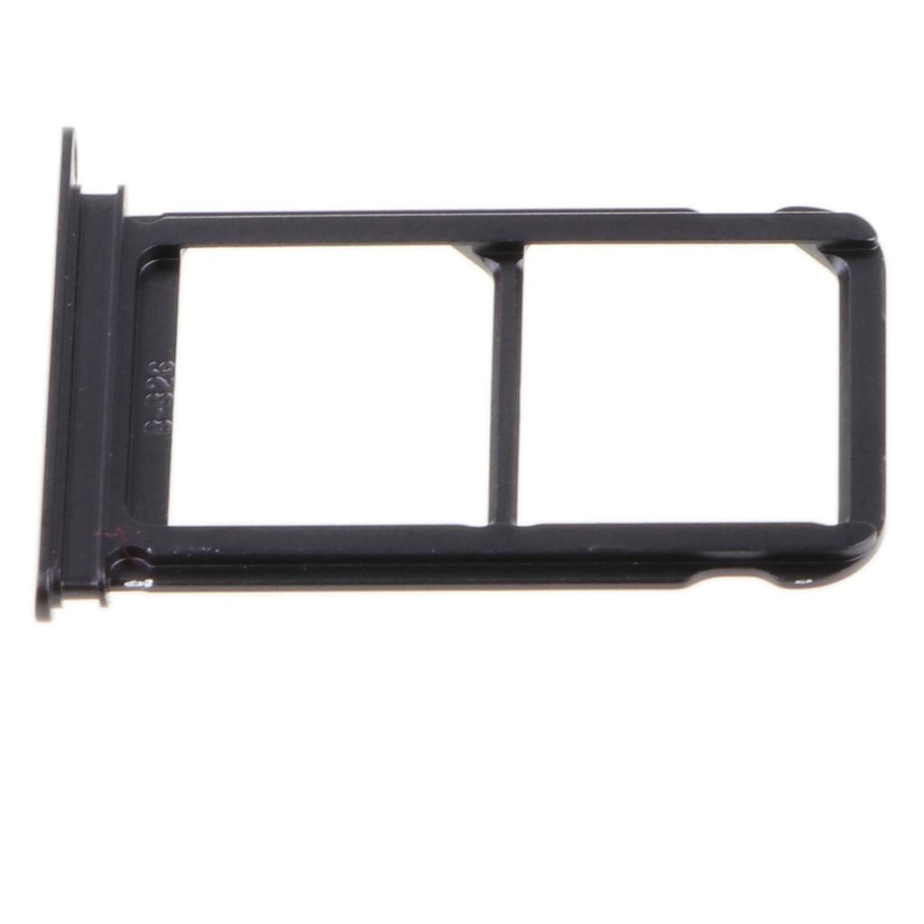 3xDual SIM Card Slot Tray Holder Replacement Part for Huawei P20 Black