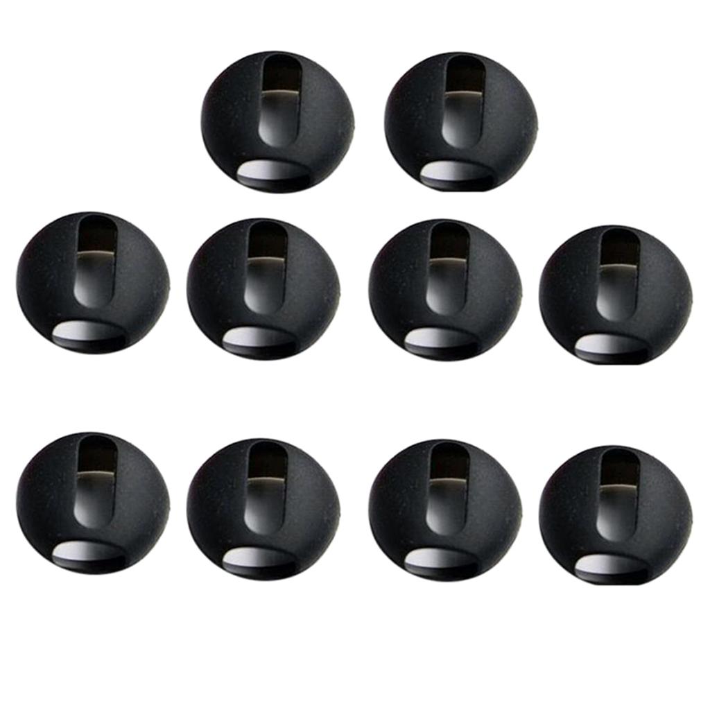 4x 5 Pairs Replacement Earplugs and Earcaps for Apple Bluetooth Headset Black