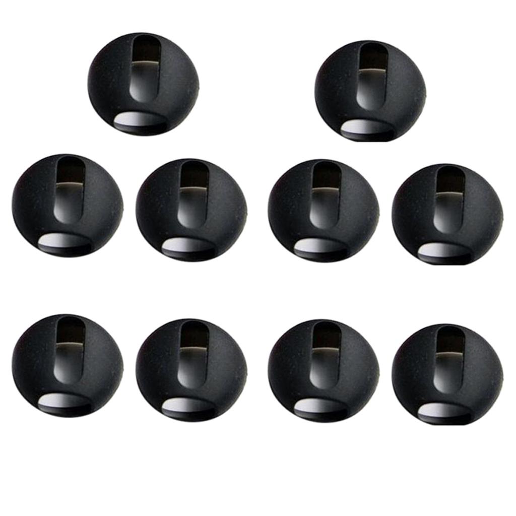 4x 5 Pairs Replacement Earplugs and Earcaps for Apple Bluetooth Headset Black