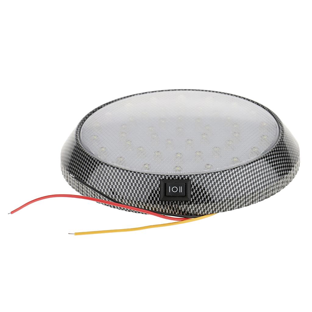 2x White DC12V 46LED Car Vehicle Interior Roof Ceiling Dome Light Round Lamp