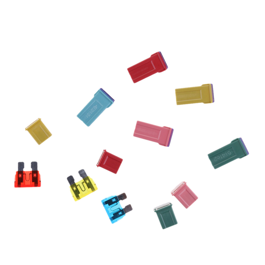 27 Pieces Mini Blade Fuse Assortment Kits for Car Truck & Fuse Holder Wire